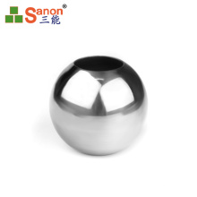 AISI 304  Stainless Steel Handrail Hollow Ball Satin/Mirror Polished Pipe Fitting Connector